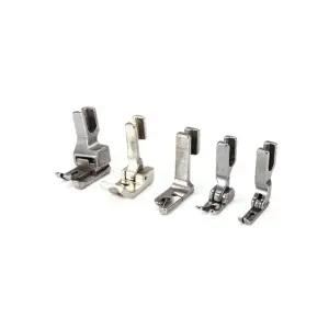 Chân vịt 2 kim 5/16 phải, chân vịt máy may công nghiệp dùng cho máy may 2 kim, phụ tùng thay thế hỗ trợ dẫn hướng vải và giữ vị trí đường may ổn định, phù hợp xưởng may, thợ sửa máy và gia công hàng may mặc