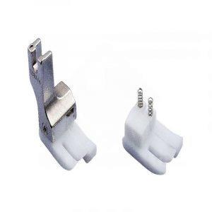 Chân vịt mí phải 2 ly nhựa TCR 1/16, chân vịt bù phải cho máy may công nghiệp 1 kim, đế nhựa hỗ trợ dẫn mép vải, dùng may đường thẳng, may mí và diễu, phụ kiện máy may, linh kiện ngành may thay thế