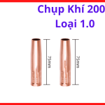 Chụp Khí 200A Loại 1.0mm, phụ kiện hàn mig cho súng MIG Pana 200A, chụp khí đồng đỏ chống bám xỉ, phù hợp hàn inox, sắt hộp và cơ khí dân dụng trong xưởng hàn MIG CO2