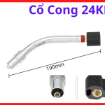Cổ Cong 24KD Súng Hàn MIG, phụ kiện súng hàn mig chuẩn Binzel 250A, cổ cong đồng thau chịu nhiệt ổn định, dùng cho súng MIG CO2 cơ khí dân dụng và gia công sắt thép trong xưởng hàn