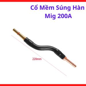 Cổ Mềm Súng Hàn MIG 200A, Phụ Kiện Súng Hàn MIG, Dẫn Dây Hàn Ổn Định, Linh Hoạt Khi Hàn Góc Hẹp, Chịu Nhiệt Tốt, Dùng Cho Máy Hàn MIG Dân Dụng Và Xưởng Cơ Khí