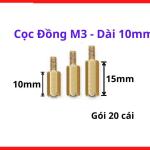 Cọc Đồng M3 Kê Board Mạch 10mm, Bộ 20 Trụ Đồng Dùng Cho PCB, Board Điều Khiển Và Nguồn Xung, kho linh kiện máy hàn.