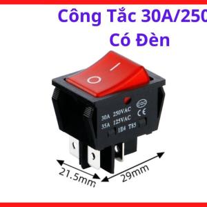 Công Tắc 30A 250V Có Đèn, Công Tắc Điện Công Nghiệp, Công Tắc Máy Hàn, Công Tắc Công Suất Lớn, Linh Kiện Máy Hàn