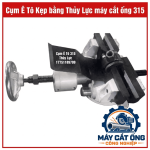 Cụm Ê Tô Kẹp Thủy Lực Máy Cắt Ống 315, Bộ Kẹp Phôi Kim Loại Dùng Cho Thiết Bị Cắt Ống Công Nghiệp, Phụ Tùng Thay Thế Cơ Cấu Kẹp, Hỗ Trợ Giữ Ổn Định Ống Khi Gia Công, Cần Đối Chiếu Kích Thước Và Kiểu Máy Trước Khi Đặt Hàng