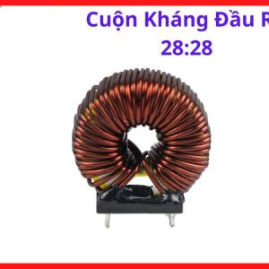 Cuộn kháng đầu ra 28:28, linh kiện bo mạch nguồn công suất trung bình, cấu tạo lõi Ferrite bền bỉ, truyền dẫn dòng tốt, khả năng chịu nhiệt cao, thiết kế chuẩn xác, giải pháp thay thế linh kiện bo mạch điện tử đáng tin cậy cho thợ kỹ thuật.