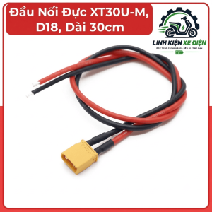 Đầu Nối Đực XT30U-M AMASS D18 Dài 30cm, Jack XT30U-M 2 Pin, Dây 18AWG, Đầu Cắm Nguồn DC, Kết Nối Pin Lithium, Phụ Kiện RC, Drone FPV, ESC, Motor, Bộ Điều Khiển Và Thiết Bị Điện Tử