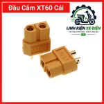 Đầu Cắm XT60 Cái, Đầu Nối Nguồn DC 2 Pin, Jack XT60 Female, Chuẩn Kết Nối Pin Lithium, Pin LiPo, ESC, Drone, Xe Điều Khiển, Thiết Bị Điện Một Chiều, Vỏ Cách Điện PA, Tiếp Điểm Đồng Mạ Vàng, Kết Nối Nguồn DC Công Suất Cao
