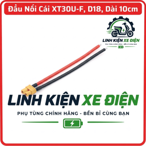 Đầu nối cái AMASS XT30U-F 18AWG dây 10cm, giắc XT30U 2PIN đầu cái, dây silicone, đầu nối nguồn pin LiPo, ESC, drone FPV, xe RC, máy bay mô hình, robot, động cơ điện và thiết bị DC