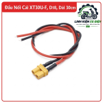 Đầu Nối Cái XT30U-F AMASS D18 Dài 30cm, Jack XT30U-F 2 Pin Dây Điện 18AWG, Đầu Cắm Pin Lithium, Kết Nối Nguồn DC, Đầu Nối Pin RC, Drone FPV, Xe Điều Khiển, ESC, Thiết Bị Điện Tử