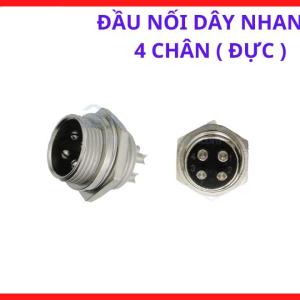 Cút nối điện 4 pin tiêu chuẩn kỹ thuật cao, đầu nối dây nhanh 4 chân đực, phụ kiện điện tử bền bỉ theo thời gian, giúp kết nối dòng tín hiệu ổn định và an toàn cho mọi dự án lắp ráp mạch điện quy mô lớn, linh kiện máy hàn.