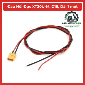 Đầu Nối Đực XT30U-M D18 Dài 1 Mét, AMASS 2 Pin 18AWG, Dây Nguồn Silicone, Jack XT30U Male Cho Pin LiPo, ESC, Drone FPV, Xe RC, Máy Bay Mô Hình, Robot, Bộ Điều Khiển Và Thiết Bị Điện DC