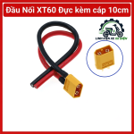 Đầu nối XT60 đực kèm cáp 10cm, jack XT60 male dây nguồn ngắn, đầu cắm pin LiPo, dây kết nối ESC, đầu nối pin drone FPV, xe RC, robot, thiết bị dùng nguồn DC, dây pigtail XT60 tiện lắp ráp