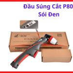 Tay Súng Cắt Plasma P80 Sói Đen, Đầu Cắt Plasma Chuyên Nghiệp Cho Máy LGK80 LGK100, Dây Dẫn Mềm Chống Mài Mòn, Đầu Súng Tương Thích Bép Plasma P80, Hỗ Trợ Gia Công Kim Loại Liên Tục, Kho Linh Kiện Máy Hàn.