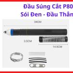 Đầu Súng Plasma P80 Đầu Thẳng, Mỏ Cắt Plasma Làm Mát Khí Dùng Cho Máy Cắt Plasma Công Nghiệp, Phù Hợp Gia Công Sắt Thép Inox Và Cắt Kim Loại Trong Xưởng Cơ Khí, kho linh kiện máy hàn.