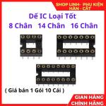 Đế IC 16 chân chân tròn loại tốt bịch 10 cái, linh kiện phụ trợ dải nguồn đơn hiệu suất dẫn điện cao ổn định, phụ kiện chuyên dụng sửa chữa mạch máy hàn điện tử, linh kiện chân cắm xuyên lỗ dễ sử dụng, linh kiện máy hàn.