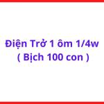 Điện Trở 1R 1/4W Bịch 100 Chiếc, Linh Kiện Điện Tử Chân Cắm Dùng Cho Máy Hàn, Mạch PWM, Board Điều Khiển, Học Nghề Điện Tử Và Bảo Trì Thiết Bị, kho linh kiện máy hàn.