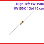 Điện Trở 1W 150K 1W150K, Bộ 10 Điện Trở Công Suất 1W, Linh Kiện Điện Tử Sửa Máy Hàn Inverter, Điện Trở Cắm Chân Giá Trị 150K Ohm, Dùng Cho Board Điều Khiển, DIY Mạch Điện Tử, Bảo Trì Thiết Bị Điện, kho linh kiện máy hàn.