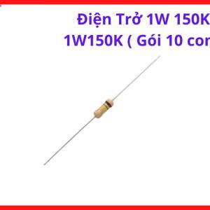 Điện Trở 1W 150K 1W150K, Bộ 10 Điện Trở Công Suất 1W, Linh Kiện Điện Tử Sửa Máy Hàn Inverter, Điện Trở Cắm Chân Giá Trị 150K Ohm, Dùng Cho Board Điều Khiển, DIY Mạch Điện Tử, Bảo Trì Thiết Bị Điện, kho linh kiện máy hàn.
