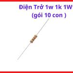 Điện Trở 1W 1K 1W1K, Gói 10 Con, Điện Trở Công Suất 1KΩ, Linh Kiện Điện Tử Máy Hàn, Điện Trở Chân Cắm Công Suất, Dùng Cho Board Inverter, Mạch Điều Khiển, Nguồn Xung Và DIY Điện Tử