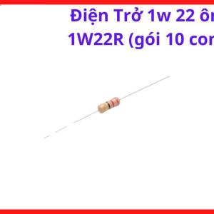 Điện Trở 22R 1W Chân Cắm, Gói 10 Con, Linh Kiện Công Suất Máy Hàn, Điện Trở Thay Thế, Điện Trở Hạn Dòng, Linh Kiện DIY Điện Tử Và Sửa Chữa, Kho linh kiện máy hàn.