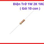 Điện Trở Công Suất 1W 2K Ohm, Gói 10 Con Điện Trở 1W2K, Dùng Cho Mạch Điện Tử, Máy Hàn Inverter, Board Điều Khiển, Linh Kiện Điện Tử DIY, Thay Thế Và Bảo Trì Thiết Bị Điện, kho linh kiện máy hàn.