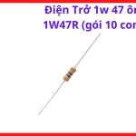 Điện Trở 1W47R 47Ω, Gói 10 Con, Điện Trở Công Suất 1W, Dùng Cho Mạch Công Suất, Mạch Hạn Dòng, Máy Hàn Inverter Và Thiết Bị Điện Tử Công Nghiệp