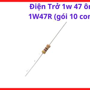 Điện Trở Công Suất 47R 1W, Gói 10 Con, Linh Kiện Điện Tử Công Suất, Điện Trở Chịu Nhiệt, Board Inverter Và Thiết Bị Điện Tử, kho linh kiện máy hàn.
