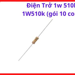 Điện Trở Công Suất 510K 1W, Gói 10 Con, Linh Kiện Điện Tử Công Suất, Điện Trở Chịu Nhiệt, Board Inverter Và Thiết Bị Điện Tử, kho linh kiện máy hàn.