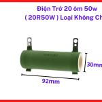 Điện Trở 20R50W Máy Hàn, Điện Trở Công Suất Loại Không Chân, Dùng Xả Tụ, Giảm Dòng, Hạn Dòng, Tải Giả, Linh Kiện Thay Thế Cho Mạch Máy Hàn Và Mạch Điều Khiển, kho linh kiện máy hàn.