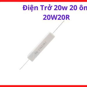 Điện Trở 20W20R Công Suất Cao, Linh Kiện Điện Tử Dùng Cho Mạch Điện Công Nghiệp Và Sửa Chữa Điện Tử, kho linh kiện máy hàn.