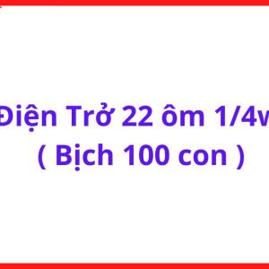 Điện Trở 22R 0.25W, Điện Trở Công Suất 1/4W, Bịch 100 Con, Linh Kiện Điện Tử Dùng Cho Học Tập, DIY Và Sửa Chữa, kho linh kiện máy hàn.