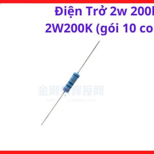 Điện Trở Công Suất 200K 2W, Gói 10 Con, Linh Kiện Điện Tử Công Suất, Điện Trở Chịu Nhiệt, Board Inverter Và Thiết Bị Điện Tử, kho linh kiện máy hàn.