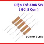 Điện Trở 330K 5W Cắm Chân, Dùng Cho Board Máy Hàn, Mạch Điều Khiển, Nguồn Điện Tử, Linh Kiện DIY Và Bảo Trì Thiết Bị Điện