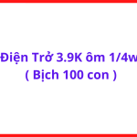 Điện Trở 3900 Ohm 1/4W Bịch 100 Con, Linh Kiện Điện Tử Chân Cắm Dùng Cho Mạch Điện Tử, Máy Hàn Inverter Và Arduino