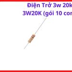 Điện Trở Công Suất 20KΩ 3W Chân Cắm, Gói 10 Con, Linh Kiện Điện Tử Phổ Biến, Dùng Cho Nguồn Xung, Mạch Điều Khiển Và Thiết Bị Điện Tử, kho linh kiện máy hàn.