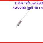 Điện Trở 220K Công Suất 3W, Điện Trở Chân Cắm Công Suất, Gói 10 Con, Linh Kiện DIY Điện Tử, Board Công Suất Và Sửa Chữa Máy Hàn, kho linh kiện máy hàn.