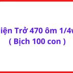 Điện Trở 470Ω Công Suất 1/4W, Gói 100 Con, Điện Trở 470R Linh Kiện Điện Tử Phổ Biến, Dùng Trong Máy Hàn, Board Điều Khiển, Nguồn Xung, DIY Điện Tử Và Thực Hành Nghề Điện Tử