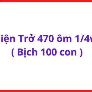 Điện Trở 470R 0.25W Bịch 100 Con, Điện Trở Than 470 Ôm Chân Cắm, Dùng Cho Board Mạch, Arduino, Sửa Máy Hàn Inverter, Thay Thế Linh Kiện Hỏng, Chế Tạo Mạch Điện Tử Và DIY Electronics, kho linh kiện máy hàn.
