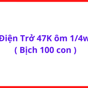 Điện Trở 47K 1/4W Bịch 100 Chiếc, Linh Kiện Điện Tử Chân Cắm Dùng Cho Máy Hàn, Mạch PWM, Board Điều Khiển, Học Nghề Điện Tử Và Bảo Trì Thiết Bị, kho linh kiện máy hàn.