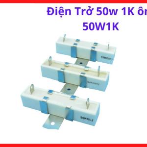 Điện Trở Công Suất 1000Ω 50W Chân Bắt Ốc, Điện Trở Dùng Cho Mạch Xả Tụ Và Thiết Bị Điện Công Nghiệp, kho linh kiện máy hàn.