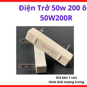 Điện Trở Sứ Công Suất 200R 50W, Điện Trở Dùng Trong Board Máy Hàn Inverter, Test Tải, Xả Dòng, Hạn Dòng Và Thiết Bị Công Nghiệp, kho linh kiện máy hàn.