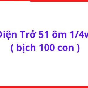 Điện Trở 51R 1/4W Dùng Thay Thế Linh Kiện Hỏng Trong Máy Hàn, Board Điều Khiển Và Mạch Điện Tử, kho linh kiện máy hàn.