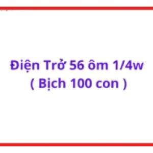 Điện Trở 56R 1/4W Gói 100 Chiếc, Điện Trở Through Hole Phổ Thông, Dùng Cho Sửa Chữa Máy Hàn, Board Mạch, Điều Khiển Công Nghiệp Và Học Thực Hành Điện Tử, kho linh kiện máy hàn.