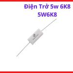 Điện Trở Sứ 6K8 Công Suất 5W, Linh Kiện Điện Tử Dùng Cho Mạch Công Suất, Nguồn Xung Và Thiết Bị Điện Công Nghiệp, kho linh kiện máy hàn.