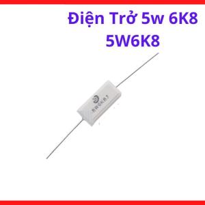 Điện Trở Sứ 6K8 Công Suất 5W, Linh Kiện Điện Tử Dùng Cho Mạch Công Suất, Nguồn Xung Và Thiết Bị Điện Công Nghiệp, kho linh kiện máy hàn.