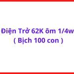 Điện Trở 62K 1/4W Loại Chân Cắm Bịch 100 Con, Linh Kiện Điện Tử Dùng Cho Arduino, DIY, Nguồn Switching, Máy Hàn Và Thiết Bị Điều Khiển
