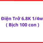 Điện Trở Công Suất 6.8K 1/4W, Bịch 100 Con, Dùng Trong Mạch Điều Khiển, Mạch Tín Hiệu Và Thiết Bị Điện Tử
