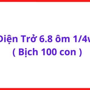 Điện Trở 6.8 Ôm Chân Cắm Bịch 100 Con, Điện Trở Công Suất 0.25W Cho Mạch Điều Khiển Và Điện Tử, kho linh kiện máy hàn.