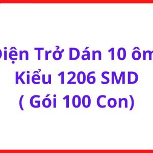 Điện Trở Dán 10 Ohm 1206 SMD, Gói 100 Con, Điện Trở Chip 10R Công Suất 1/4W, Linh Kiện Điện Tử Dùng Cho Arduino, ESP32, STM32, PCB Electronics Và Mạch Điều Khiển