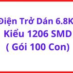 Resistor Chip 6.8K SMD 1206, Bộ 100 Con, Linh Kiện Điện Tử Cho PCB Electronics, Mạch Điều Khiển Và Thiết Bị Điện Tử, linh kiện máy hàn.
